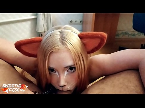 ❤️ Kitsune आफ्नो मुखमा डिक र कम निल्यो गुदा अश्लील  ❌️❤